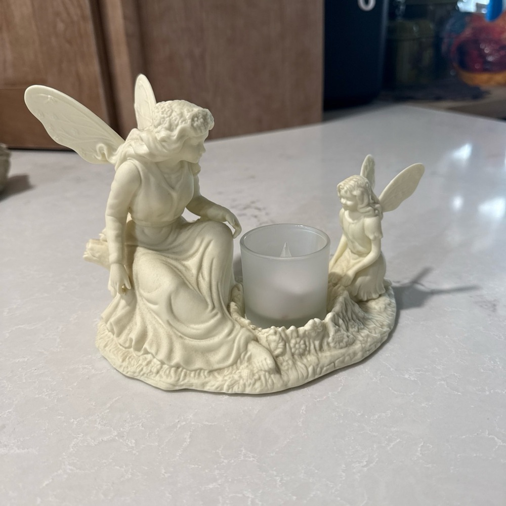 PartyLite Ariana Ivory Fairy Candle Holder - Picture 3 of 8